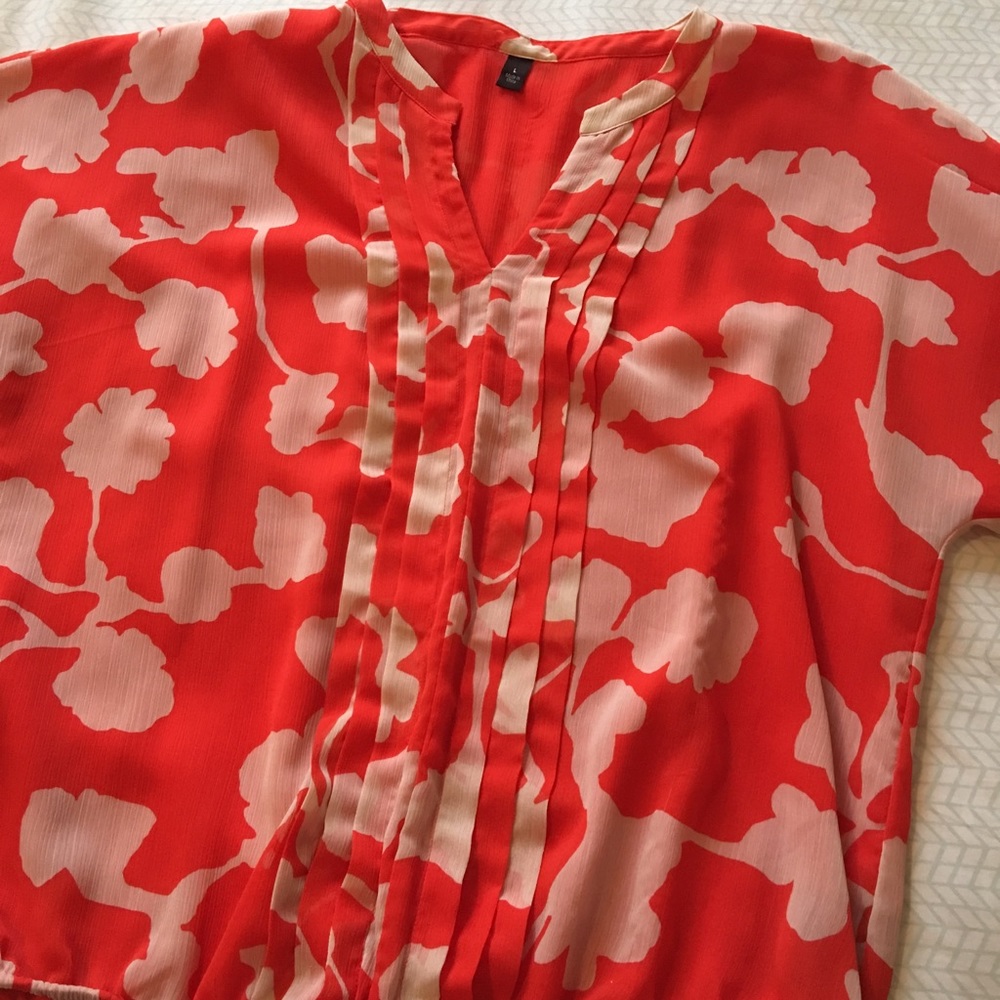 Orange floral top